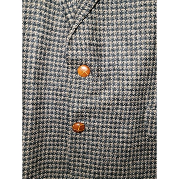 Mark Alexander Wool Blend Elbow Patch Blazer Sport Coat Tweed 40 Made in USA VTG - Picture 10 of 13